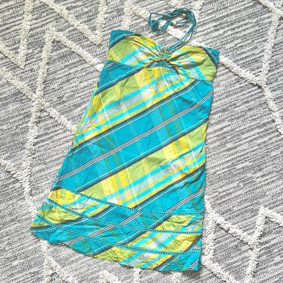 (❤️2/$20) Bright summer halter dress - Picture 1 of 2